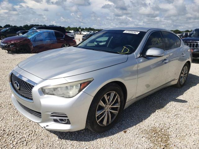 JN1BV7AP8FM334330 - 2015 INFINITI Q50 BASE SILVER photo 2