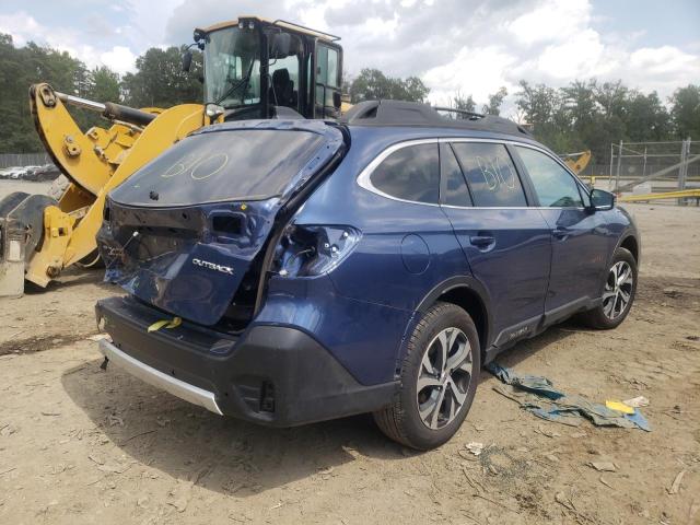 4S4BTANC0N3101453 - 2022 SUBARU OUTBACK LI BLUE photo 4