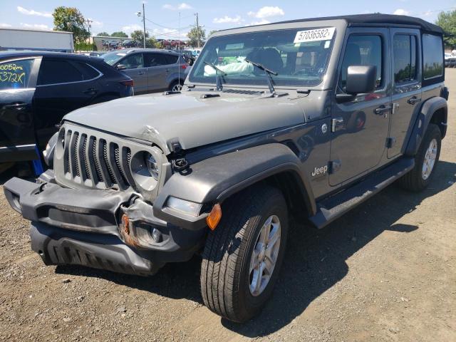 1C4HJXDN7MW617090 - 2021 JEEP WRANGLER U GRAY photo 2