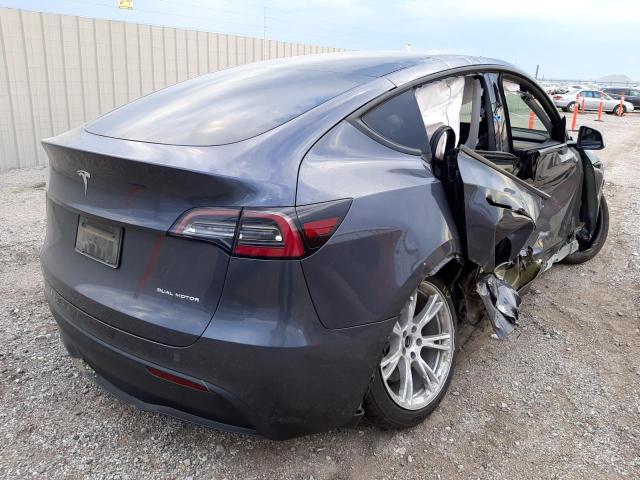 5YJYGDEE0LF006865 - 2020 TESLA MODEL Y Серый фото 4