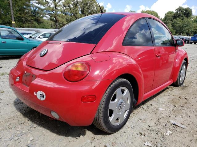 3VWCT21C01M406266 - 2001 VOLKSWAGEN NEW BEETLE 红色 照片 4