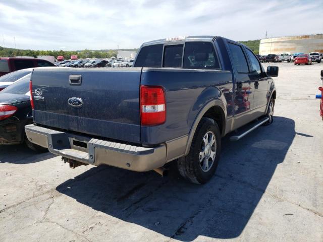 1FTPW12505FA30616 - 2005 FORD F 150 BLUE photo 4