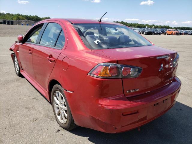 JA32U2FU7EU017203 - 2014 MITSUBISHI LANCER ES/ RED photo 3