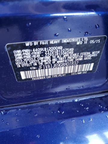 JF1VA1J69G8801832 - 2016 SUBARU WRX LIMITE BLUE photo 10