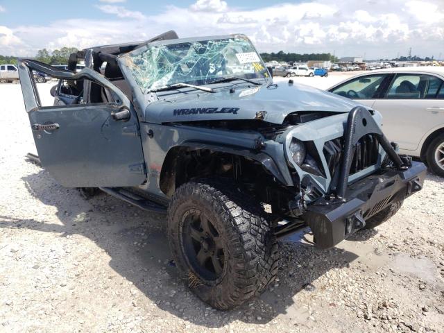 1C4AJWAG3EL250371 - 2014 JEEP WRANGLER S GRAY photo 1