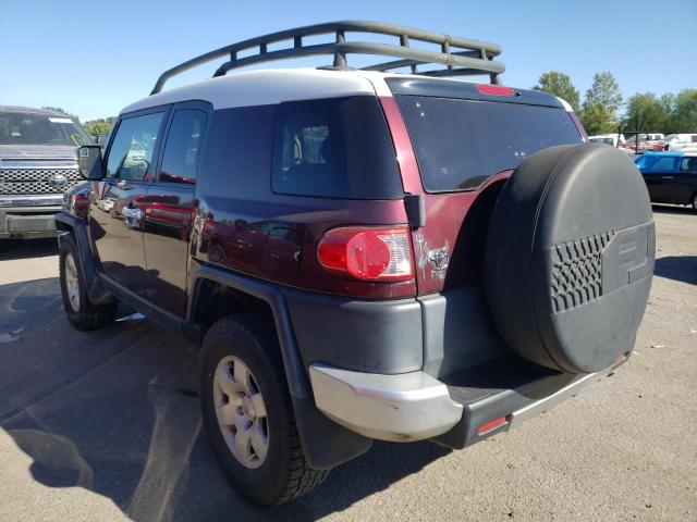 JTEBU11F270068389 - 2007 TOYOTA FJ CRUISER MAROON photo 3