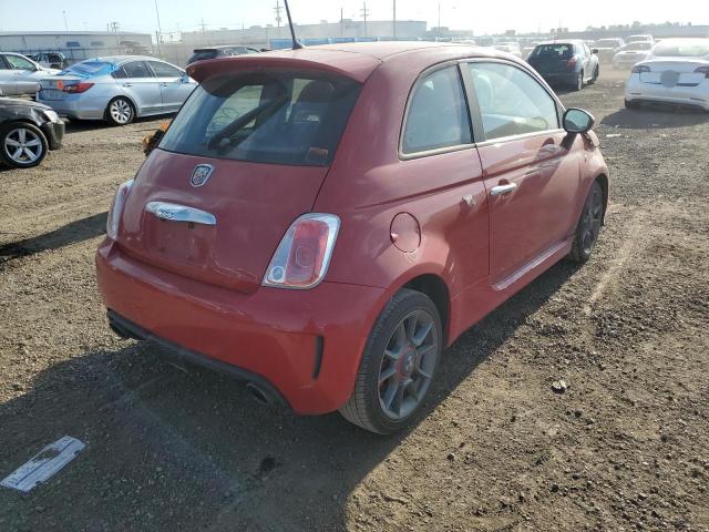 3C3CFFFH2FT504013 - 2015 FIAT 500 ABARTH RED photo 4
