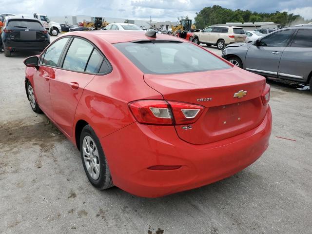 1G1BJ5SM8K7104483 - 2019 CHEVROLET CRUZE RED photo 3