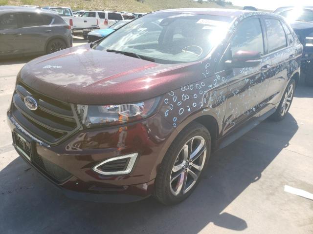 2FMPK4AP2JBC23261 - 2018 FORD EDGE SPORT BURGUNDY photo 2