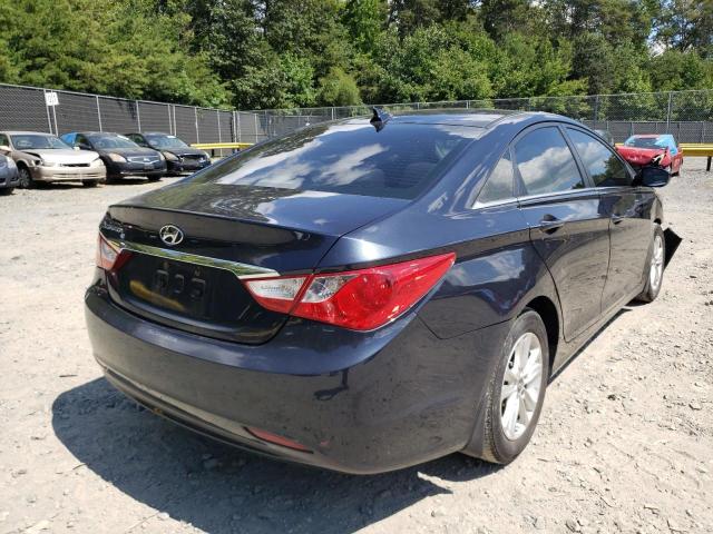 5NPEB4AC7DH613743 - 2013 HYUNDAI SONATA GLS BLUE photo 4