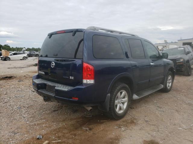 5N1BA0NCXAN601747 - 2010 NISSAN ARMADA SE BLUE photo 4