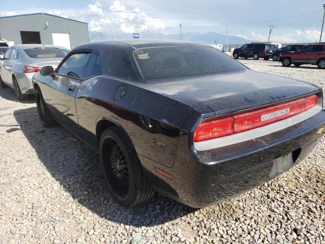 2B3CJ4DV4AH322677 - 2010 DODGE CHALLENGER BLACK photo 3