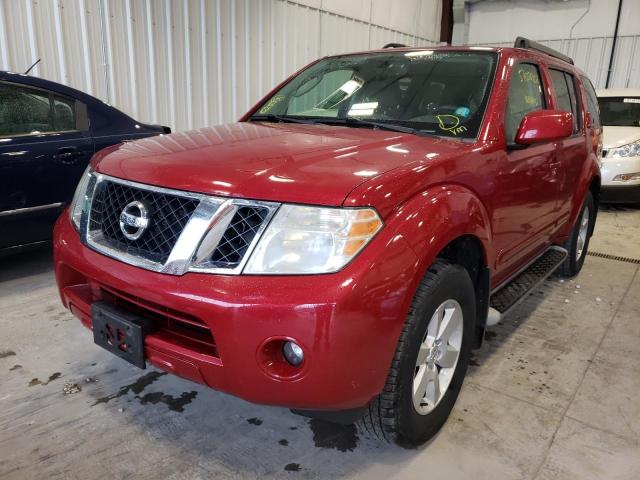 5N1AR1NB9BC615783 - 2011 NISSAN PATHFINDER RED photo 2