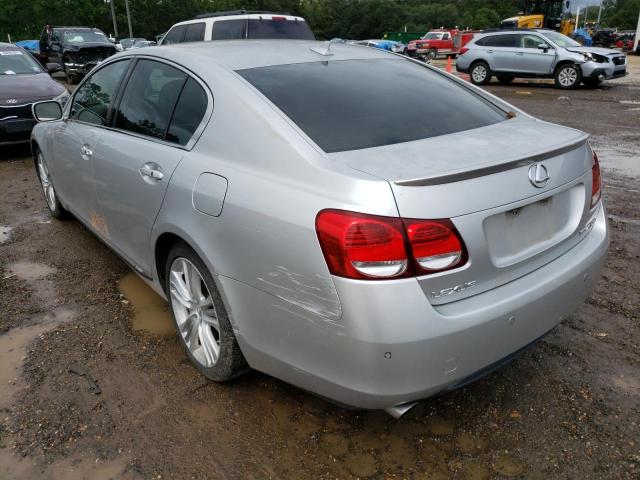 JTHBC96S275005354 - 2007 LEXUS GS 450H SILVER photo 3