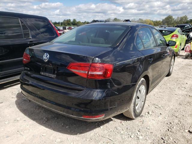 3VW2K7AJ2FM423698 - 2015 VOLKSWAGEN JETTA BASE Սև լուսանկար 4