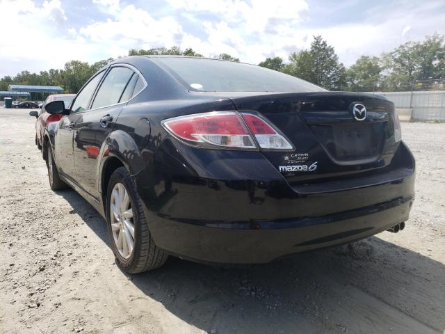 1YVHZ8DH2C5M15037 - 2012 MAZDA 6 BLACK photo 3