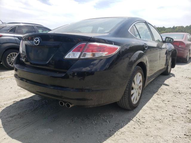 1YVHZ8DH2C5M15037 - 2012 MAZDA 6 BLACK photo 4