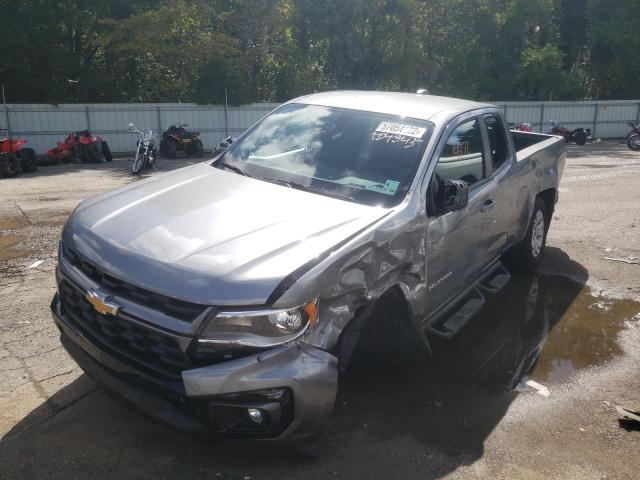 1GCHSCEN0M1204543 - 2021 CHEVROLET COLORADO L GRAY photo 2