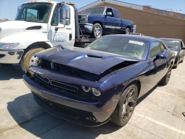 2C3CDZBG4FH758982 - 2015 DODGE CHALLENGER BLUE photo 2