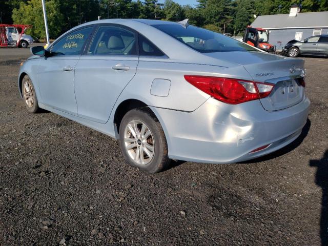 5NPEB4AC9DH705646 - 2013 HYUNDAI SONATA GLS BLUE photo 3