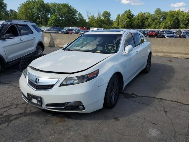 19UUA8F37DA018253 - 2013 ACURA TL SE WHITE photo 2