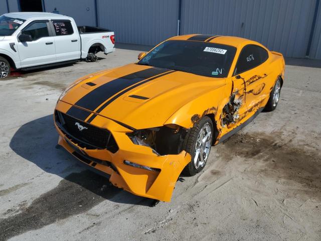 1FA6P8CF2K5****** - 2019 FORD MUSTANG GT ORANGE photo 2