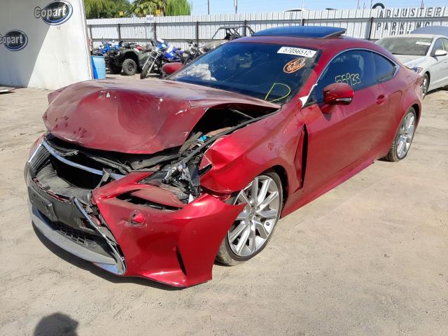 JTHHE5BC6F5006114 - 2015 LEXUS RC 350 RED photo 2