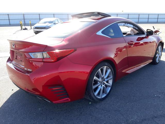 JTHHE5BC6F5006114 - 2015 LEXUS RC 350 RED photo 4