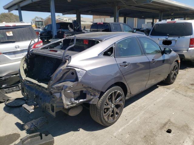 19XFC2F82KE209213 - 2019 HONDA CIVIC SPOR CHARCOAL photo 4