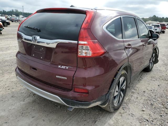 5J6RM3H93GL017930 - 2016 HONDA CR-V TOURI BURGUNDY photo 4