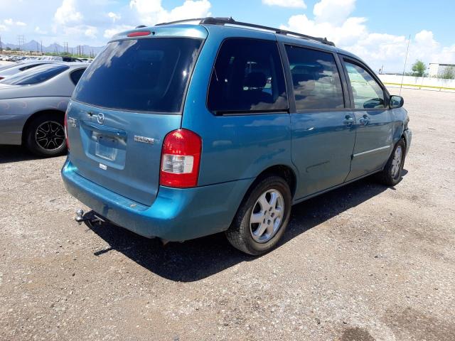 JM3LW28G4Y0104275 - 2000 MAZDA MPV WAGON BLUE photo 4