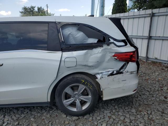 5FNRL6H78LB039606 - 2020 HONDA ODYSSEY EX WHITE photo 9