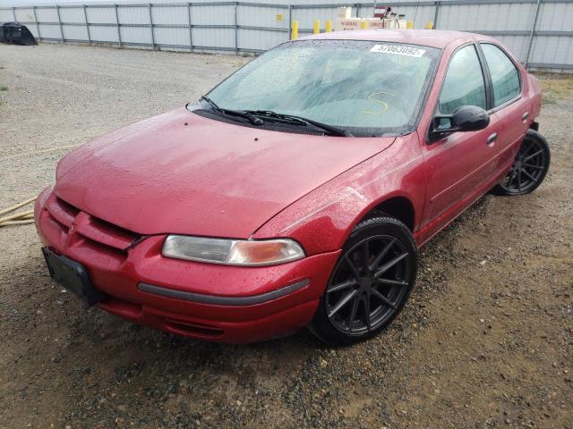 1B3EJ46X5TN169163 - 1996 DODGE STRATUS MAROON photo 2