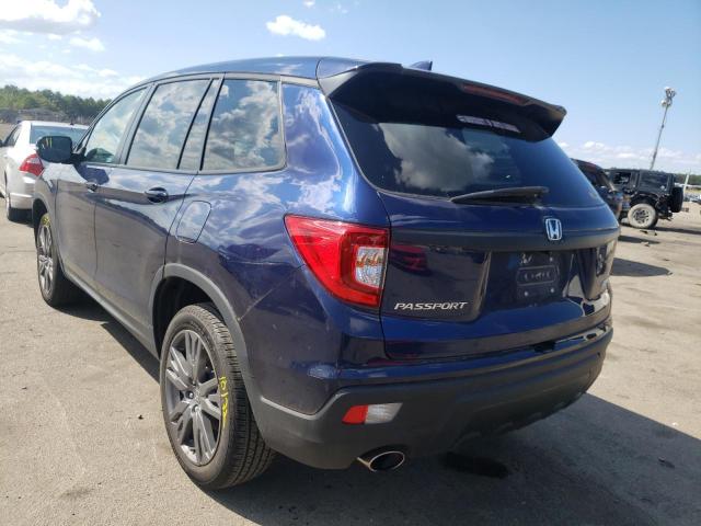 5FNYF8H59LB004392 - 2020 HONDA PASSPORT E 蓝色 照片 3