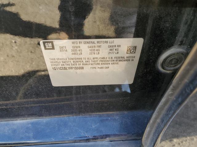 1G11C5SL1FF133008 - 2015 CHEVROLET MALIBU 1LT  照片 10