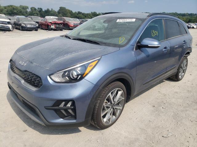 KNDCC3LC8N5528004 - 2022 KIA NIRO TOURI BLUE photo 2