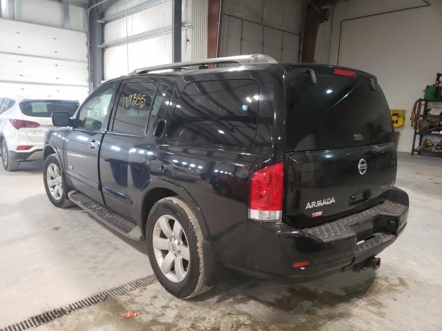 5N1BA08C58N632815 - 2008 NISSAN ARMADA SE BLACK photo 3