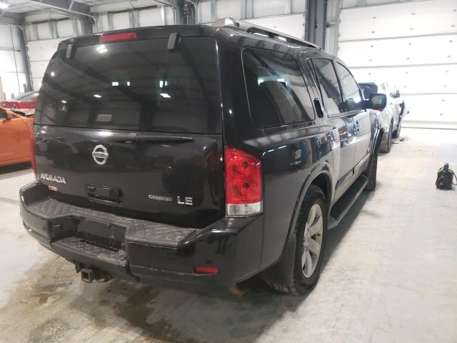 5N1BA08C58N632815 - 2008 NISSAN ARMADA SE BLACK photo 4