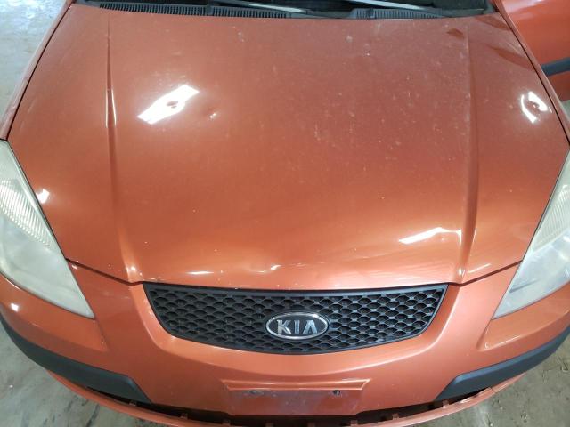 KNADE123786329087 - 2008 KIA RIO BASE ORANGE photo 7