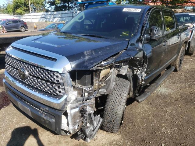 5TFDY5F19LX888430 - 2020 TOYOTA TUNDRA CRE BLACK photo 2