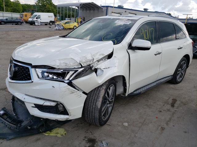 5FRYD4H82HB027480 - 2017 ACURA MDX ADVANC WHITE photo 2