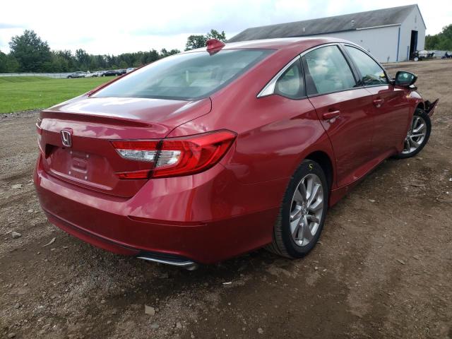 1HGCV1F10JA022629 - 2018 HONDA ACCORD LX RED photo 4