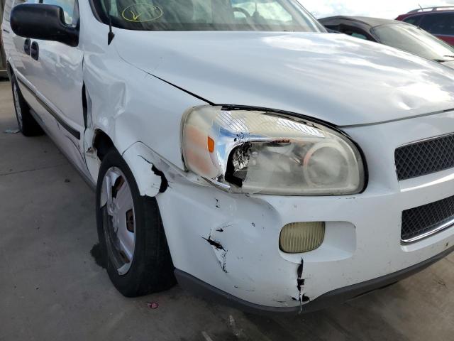 1GNDV23L06D144693 - 2006 CHEVROLET UPLANDER L WHITE photo 9