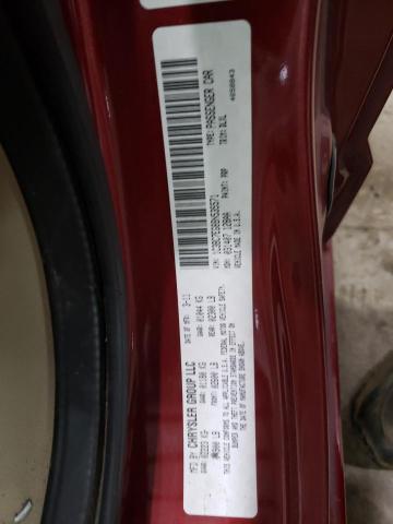 1C3BC7EG8BN535571 - 2011 CHRYSLER 200 LIMITE RED photo 10