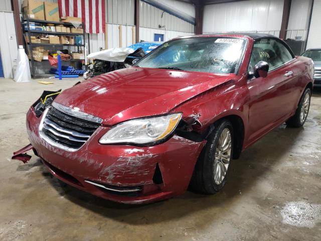 1C3BC7EG8BN535571 - 2011 CHRYSLER 200 LIMITE RED photo 2