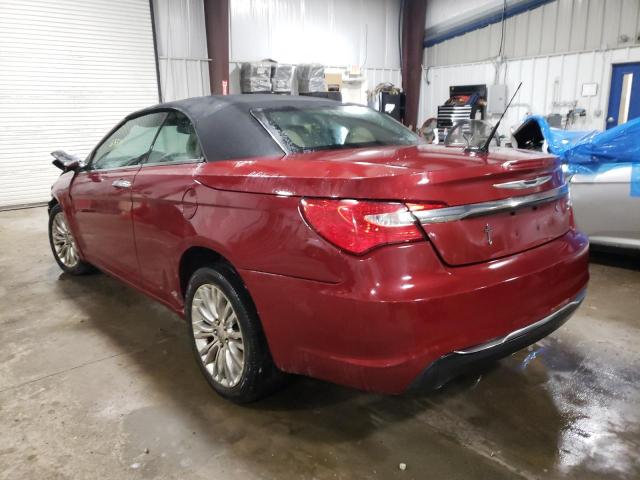 1C3BC7EG8BN535571 - 2011 CHRYSLER 200 LIMITE RED photo 3