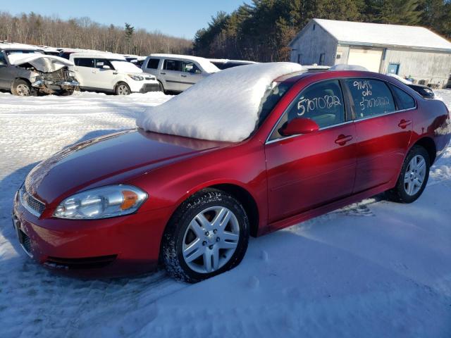 2G1WB5E38E1166310 - 2014 CHEVROLET IMPALA LIM RED photo 2