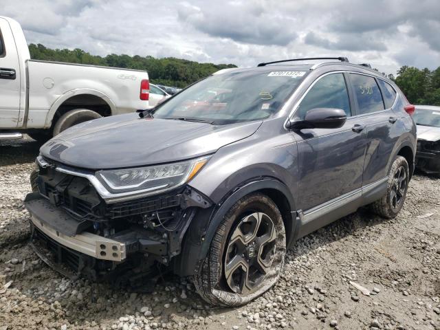 5J6RW1H94JL004643 - 2018 HONDA CR-V TOURI GRAY photo 2