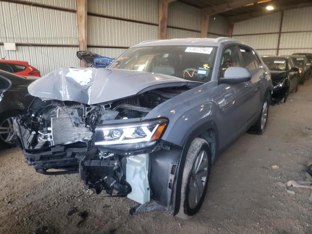 1V2WC2CA7MC202323 - 2021 VOLKSWAGEN ATLAS CROS Серый фото 2