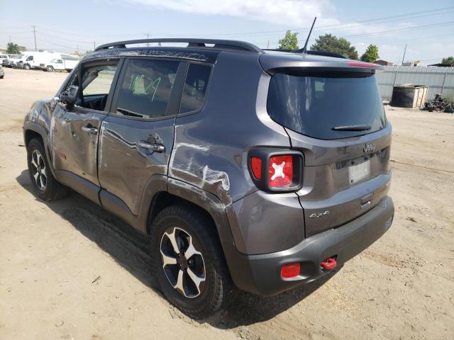 ZACNJDC17MPM92361 - 2021 JEEP RENEGADE T GRAY photo 3